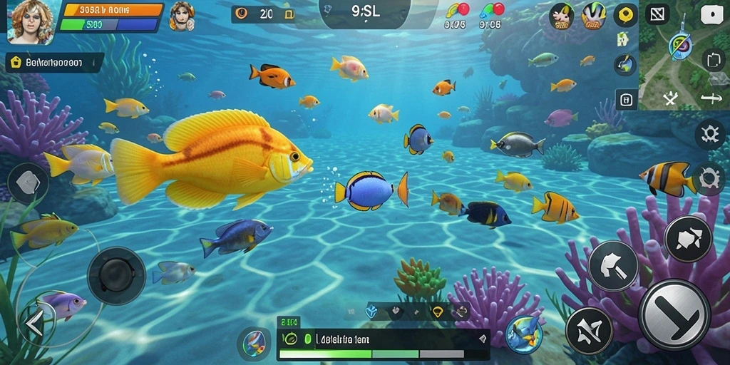 Tangkapan layar gameplay <strong>9SL</strong> yang menunjukkan suasana seru Tembak Ikan.