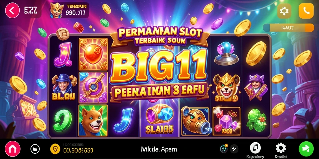 Tampilan menarik dari gameplay Slot di BIG11 yang penuh warna.