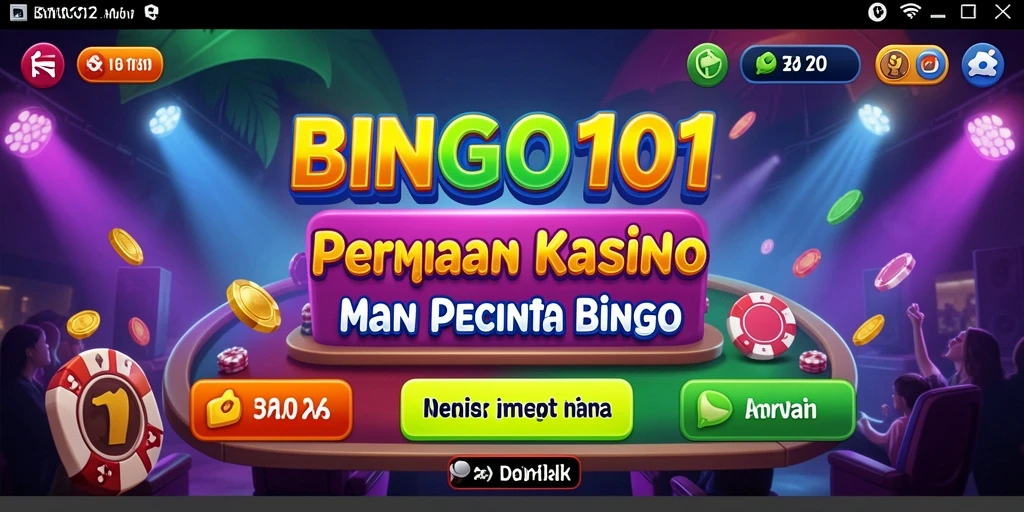 Tampilan gameplay BINGO101 yang menarik dan interaktif.