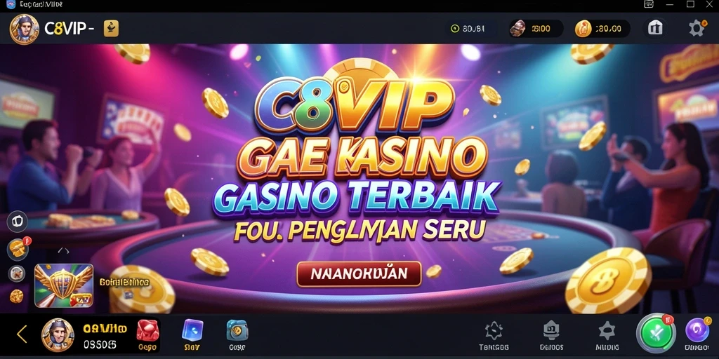 Tampilan permainan seru dalam C8VIP dengan grafis menawan.