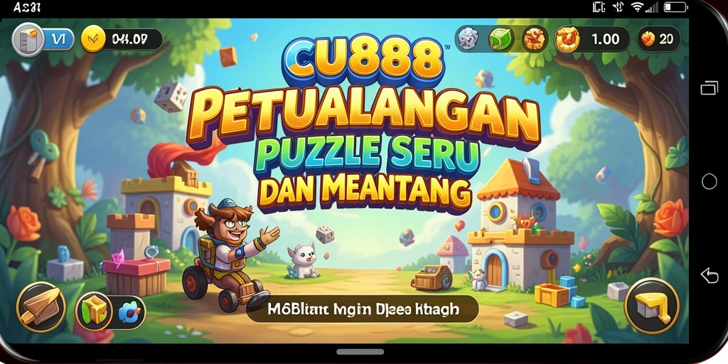 Screenshot permainan CU888 menampilkan aktivitas puzzle yang mengasyikkan.