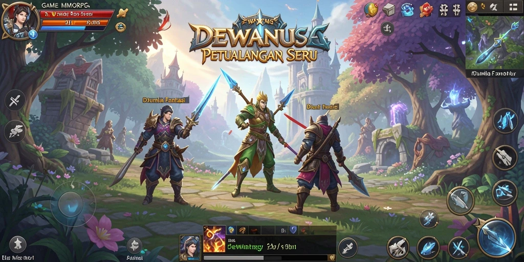 Tampilan gameplay seru DEWANUSA dalam aksi MMORPG.