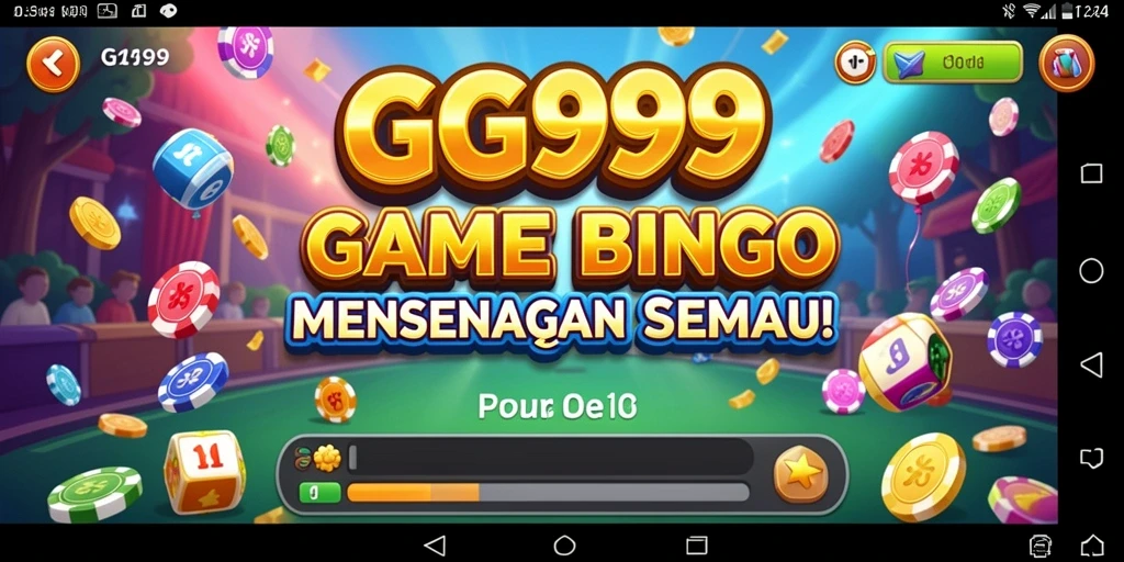 Gameplay GG999 yang menarik dengan suasana bingo yang ceria.