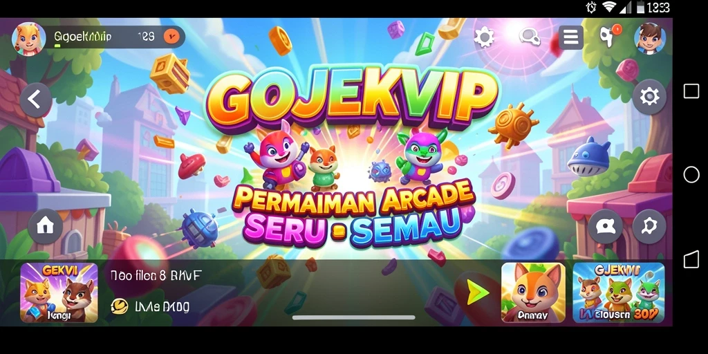 Tampilan gameplay seru GOJEKVIP yang menantang.