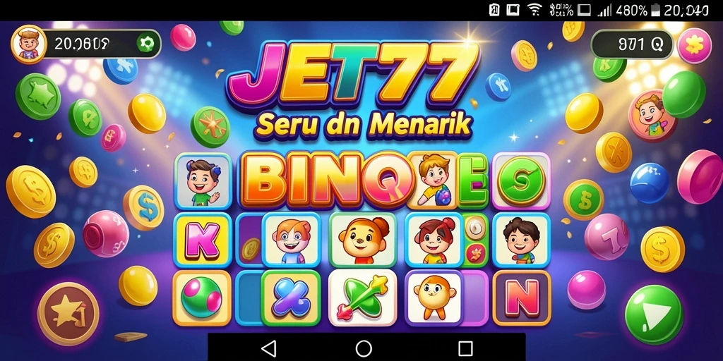 Tampilan gameplay seru di JET77 dengan suasana Bingo yang menarik.