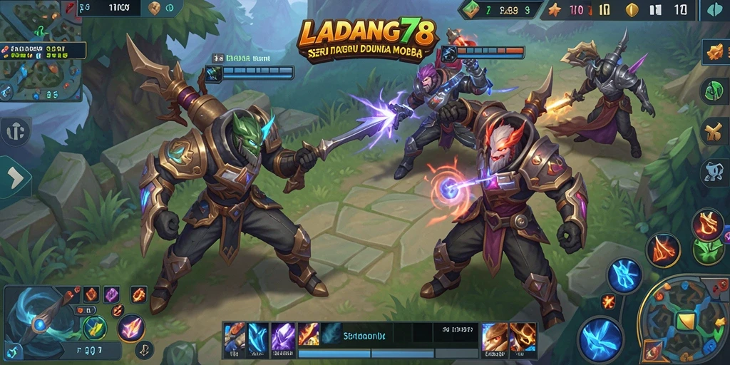 Tampilan gameplay seru dari LADANG78 yang menguji strategi tim.