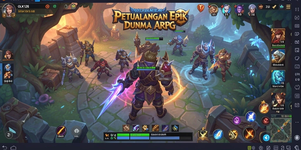 Tampilan menarik gameplay ARPG dengan aksi seru dan petualangan.