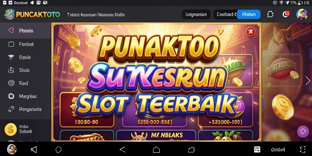 Tampilan gameplay PUNCAKTOTO yang menarik dan dinamis.