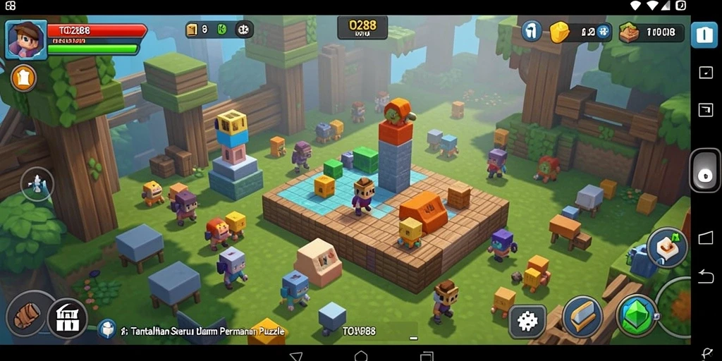 Gameplay TO288 yang menampilkan tantangan puzzle menarik dan seru.