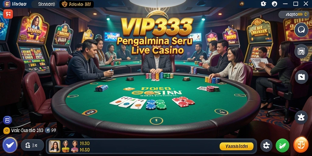Gameplay seru dalam aplikasi Live Casino VIP333.