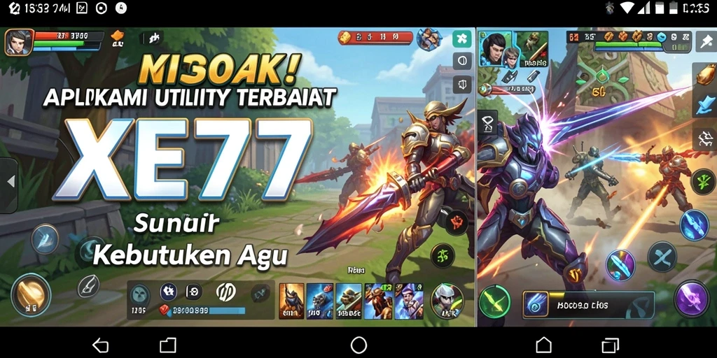 Tampilan antarmuka XE77 yang sederhana dan intuitif.
